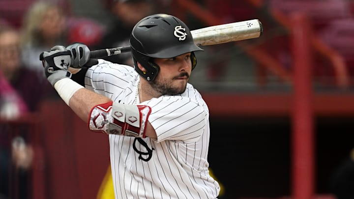 South Carolina baseball catcher Cole Messina