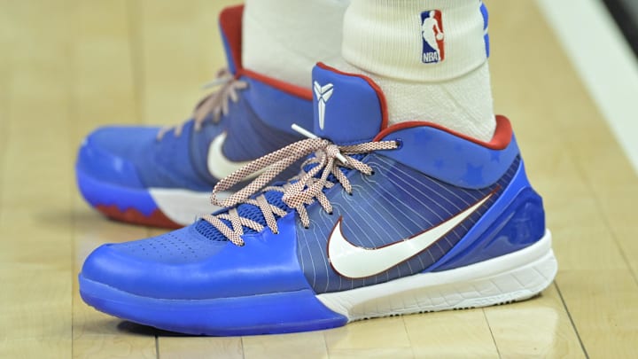The Nike Kobe 4 Protro "Philly" colorway.