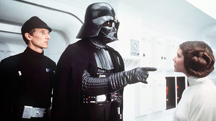 Darth Vader and Princess Leia in "Star Wars: A New Hope"