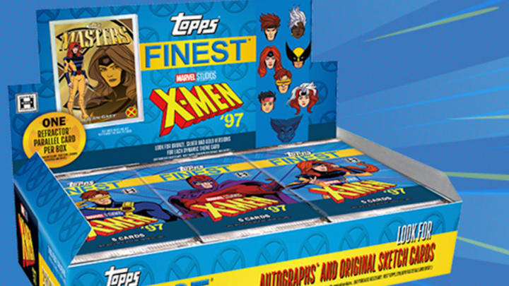 Topps Finest X Men 97 Box. Chases include autograph cards from cast members and sketch SSP cards. 
