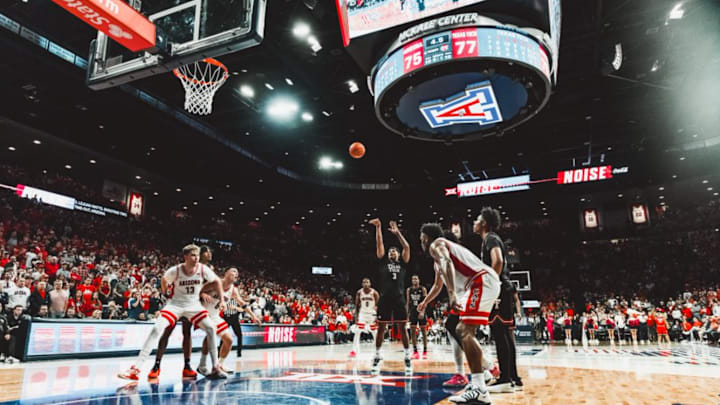 Texas Tech junior forward LeJuan Watts (3) sinks key free throws in Texas Tech's 78-75 win over Arizona