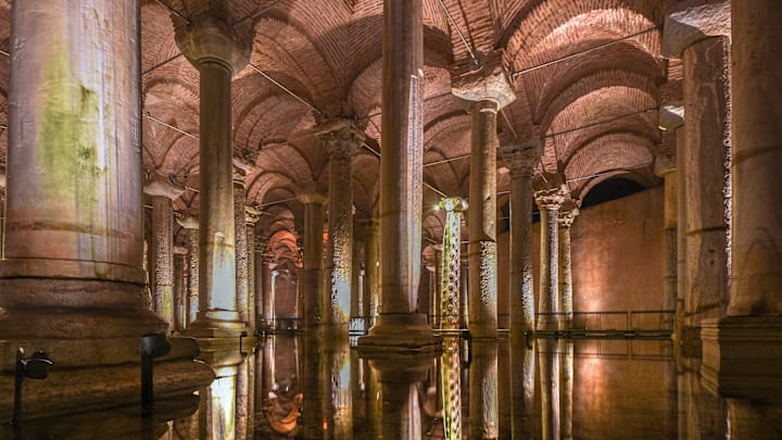 The Basilica Cistern in all its glory.