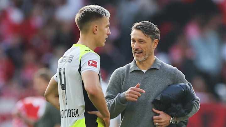 Niko Kovac (r.) baut auf Innenverteidiger Nico Schlotterbeck (l.) und würde ihn gerne beim BVB halten.