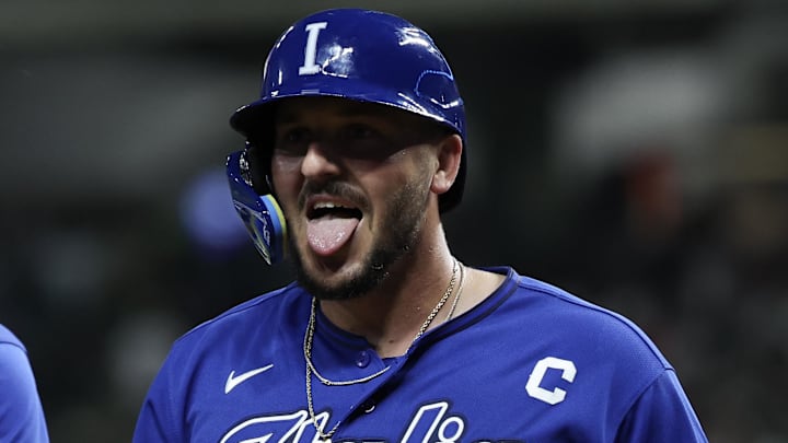 Mar 11, 2026; Houston, TX, United States; Italy first baseman Vinnie Pasquantino (9) reacts after hitting a home run against Italy in the sixth inning at Daikin Park. Mandatory Credit: Thomas Shea-Imagn Images