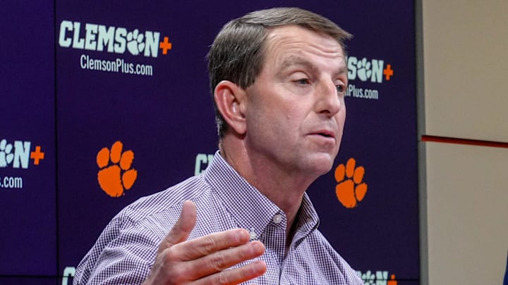 Clemson football Head Coach Dabo Swinney details events of transfer portal Luke Ferrelli and “tampering” with signed players. Clemson football Head Coach Dabo Swinney details events of transfer portal Luke Ferrelli and “tampering” with signed players.