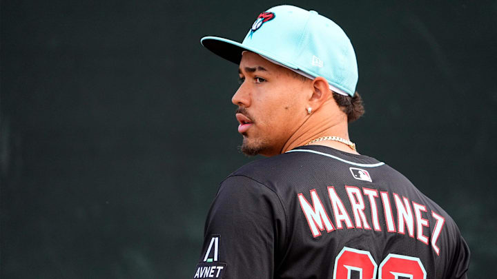 Arizona Diamondbacks pitcher Justin Martinez during spring training workouts at Salt River Fields at Talking Stick on Feb. 14, 2025, in Scottsdale. Arizona Diamondbacks pitcher Justin Martinez during spring training workouts at Salt River Fields at Talking Stick on Feb. 14, 2025, in Scottsdale.