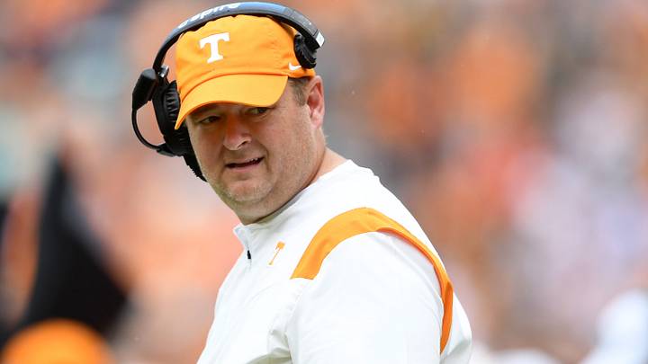 Tennessee Head Coach Josh Heupel during a NCAA football game against Tennessee Tech at Neyland Stadium in Knoxville, Tenn. on Saturday, Sept. 18, 2021.
Kns Tennessee Tenn Tech Football Tennessee Head Coach Josh Heupel during a NCAA football game against Tennessee Tech at Neyland Stadium in Knoxville, Tenn. on Saturday, Sept. 18, 2021.
Kns Tennessee Tenn Tech Football