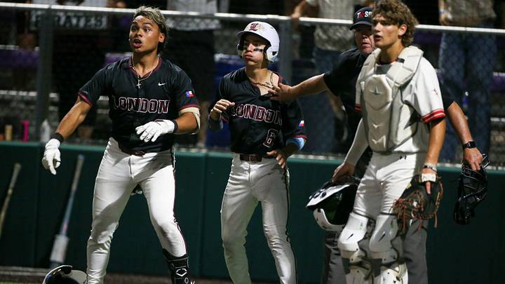 London defeated Huntington 6-3 in the Class 3A Division I UIL State Semifinal game on Thursday, May 29, 2025, at Gardner Boggs Field in Austin, Texas.