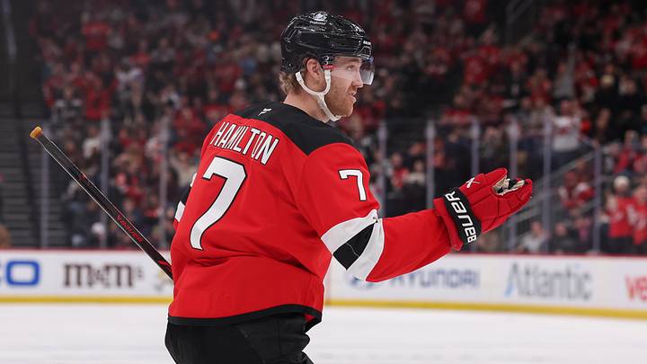 New Jersey Devils defenseman Dougie Hamilton (7): Ed Mulholland-Imagn Images New Jersey Devils defenseman Dougie Hamilton (7): Ed Mulholland-Imagn Images