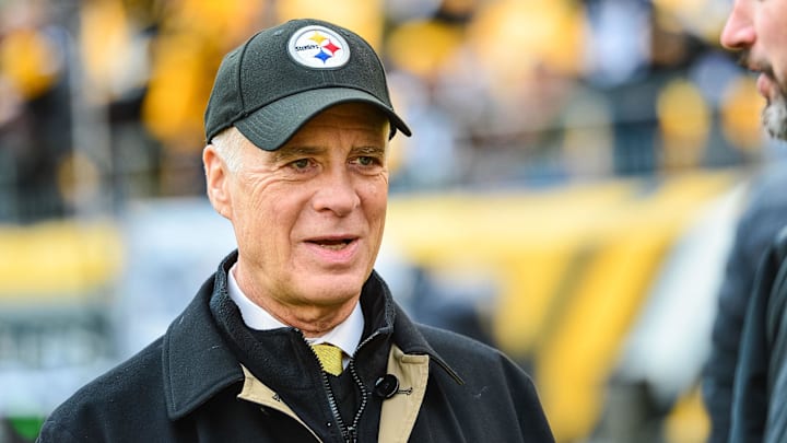 Oct 28, 2018; Pittsburgh, PA, USA; Pittsburgh Steelers president Art Rooney II before the game against the Cleveland Browns at Heinz Field. Mandatory Credit: Jeffrey Becker-Imagn Images