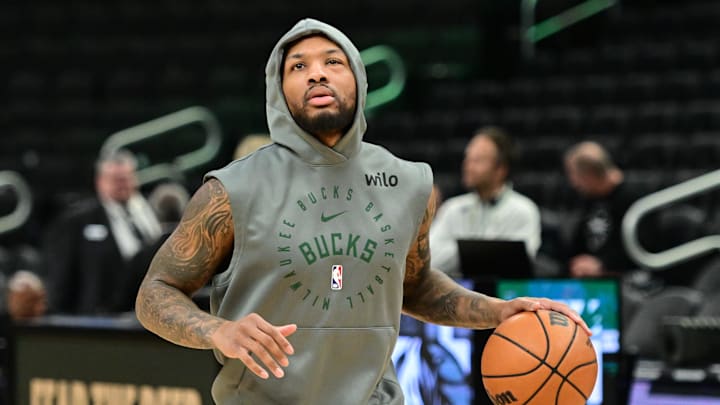 Milwaukee Bucks guard Damian Lillard.