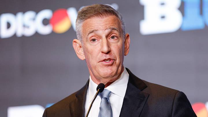 Big Ten commissioner Tony Petitti spoke about the Protect College Sports Act during his opening remarks at the conference’s media day.