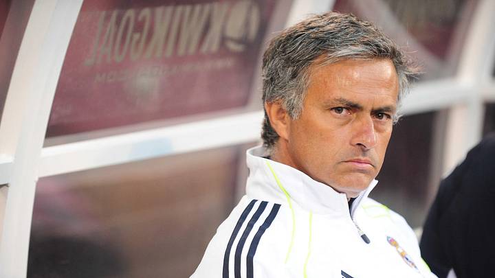 August 4, 2010; San Francisco, CA, USA; Real Madrid head coach Jose Mourinho sits on the bench before the international friendly match against Club America at Candlestick Park. Real Madrid defeated Club America 3-2. Mandatory Credit: Kyle Terada-Imagn Images August 4, 2010; San Francisco, CA, USA; Real Madrid head coach Jose Mourinho sits on the bench before the international friendly match against Club America at Candlestick Park. Real Madrid defeated Club America 3-2. Mandatory Credit: Kyle Terada-Imagn Images