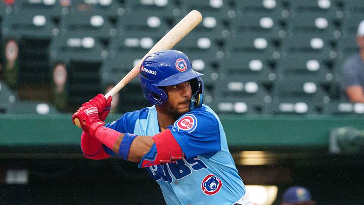 South Bend Cubs shortstop Angel Cepeda.