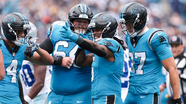 Carolina Panthers running back Rico Dowdle.