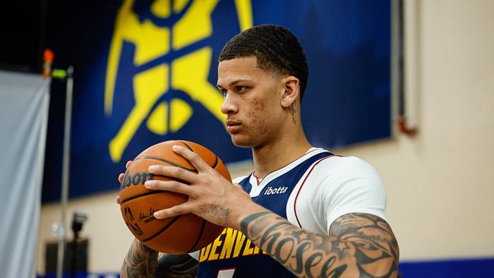 Sep 28, 2026; Denver, CO, USA; Denver Nuggets forward Trevon Brazile (7) during media day at Ball Arena. Mandatory Credit: Isaiah J. Downing-Imagn Images Sep 28, 2026; Denver, CO, USA; Denver Nuggets forward Trevon Brazile (7) during media day at Ball Arena. Mandatory Credit: Isaiah J. Downing-Imagn Images