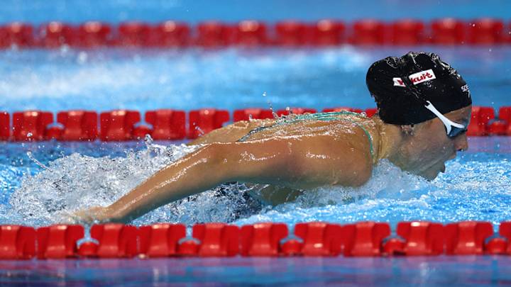 Summer McIntosh, la canadiense que está dominando la natación mundial. Summer McIntosh, la canadiense que está dominando la natación mundial.