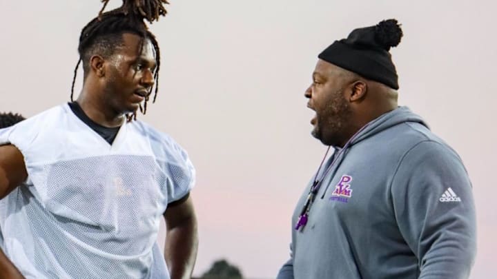 Coach Tremaine Jackson - Prairie View A&M Football Practice