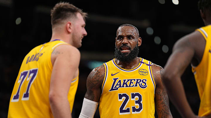 Luka Doncic, LeBron James, Los Angeles Lakers