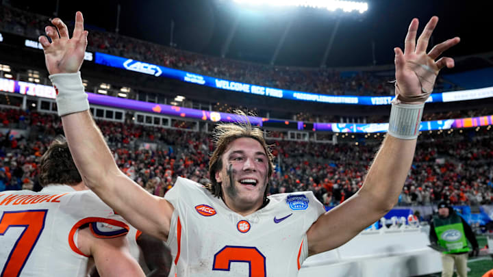 Cade Klubnik and his Clemson Tigers are heavy favorites to repeat as ACC champions. Cade Klubnik and his Clemson Tigers are heavy favorites to repeat as ACC champions.