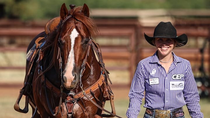 Sydney Graham and her great horse Trump.