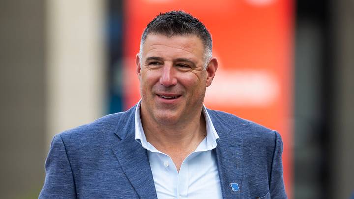 Mar 31, 2026; Phoenix, AZ, USA; New England Patriots head coach Mike Vrabel during the 2026 NFL Annual League Meeting at the Arizona Biltmore. Mar 31, 2026; Phoenix, AZ, USA; New England Patriots head coach Mike Vrabel during the 2026 NFL Annual League Meeting at the Arizona Biltmore.