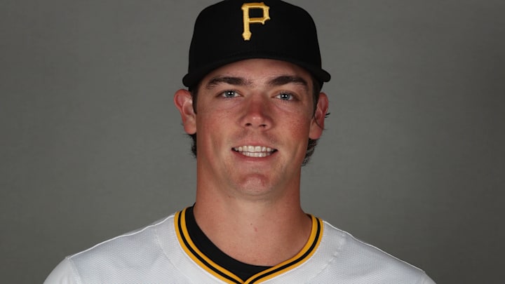 Pittsburgh Pirates pitcher Hunter Barco (89) poses for a photo during media day at Pirate City in Bradenton, Fla., on Feb 18, 2025. Pittsburgh Pirates pitcher Hunter Barco (89) poses for a photo during media day at Pirate City in Bradenton, Fla., on Feb 18, 2025.