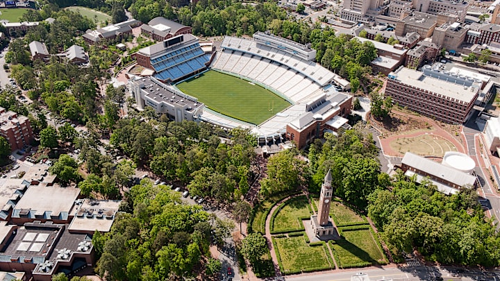 Aerial View of the University North Carolina Campus