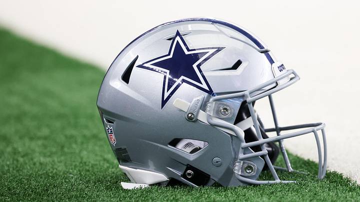 Nov 23, 2025; Arlington, Texas, USA; A general view of a Dallas Cowboys helmet before the game against the Philadelphia Eagles at AT&T Stadium. Mandatory Credit: Kevin Jairaj-Imagn Images Nov 23, 2025; Arlington, Texas, USA; A general view of a Dallas Cowboys helmet before the game against the Philadelphia Eagles at AT&T Stadium. Mandatory Credit: Kevin Jairaj-Imagn Images