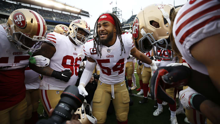 San Francisco 49ers linebacker Fred Warner (54)