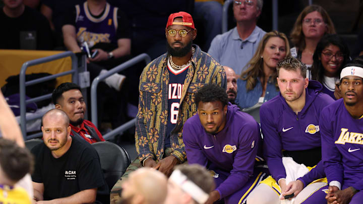 Celebrities At The Los Angeles Lakers Game Celebrities At The Los Angeles Lakers Game
