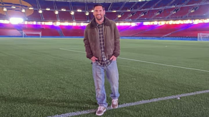 Lionel Messi visited Camp Nou this weekend.