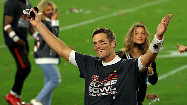 Tom Brady es la gran figura de os Buccaneers