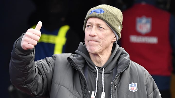 Dec 8, 2019: Former Buffalo Bills quarterback and NFL Hall of Fame member Jim Kelly at New Era 
