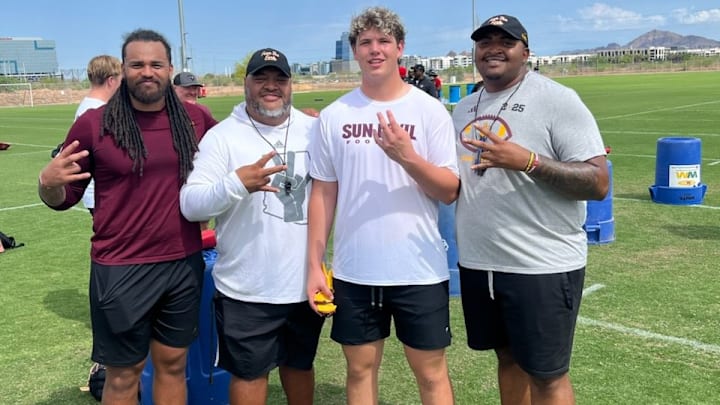 Jake Hildebrand on a visit to Arizona State Jake Hildebrand on a visit to Arizona State