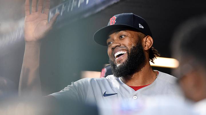 Jun 22, 2026; Denver, Colorado, USA; Boston Red Sox pitcher Tyron Guerrero (41) reacts after recording the final out in the eighth inning against the Colorado Rockies at Coors Field. Mandatory Credit: Christopher Hanewinckel-Imagn Images Jun 22, 2026; Denver, Colorado, USA; Boston Red Sox pitcher Tyron Guerrero (41) reacts after recording the final out in the eighth inning against the Colorado Rockies at Coors Field. Mandatory Credit: Christopher Hanewinckel-Imagn Images