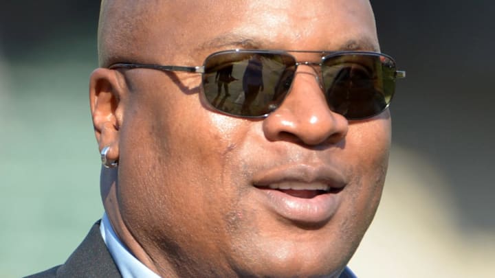 Nov 24, 2013; Oakland, CA, USA; Los Angeles Raiders former running back Bo Jackson attends the game against the Tennessee Titans at O.co Coliseum. Mandatory Credit: Kirby Lee-Imagn Images