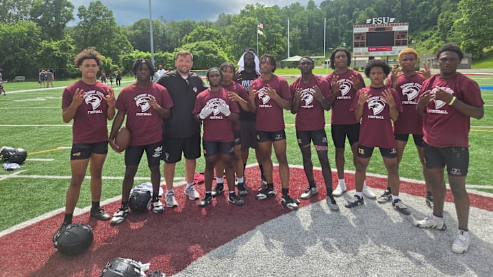 The Imani Christian football team competed at the Fairmont State 7 on 7 event Wednesday in West Virginia.