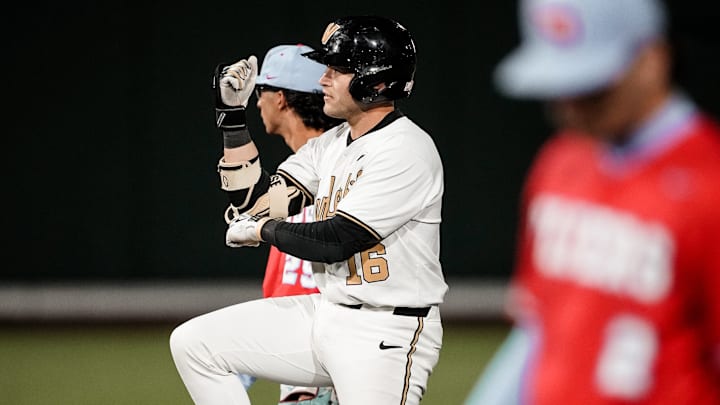 Vanderbilt players had plenty to celebrate throughout Tuesday night's 9-2 victory against Dayton. Vanderbilt players had plenty to celebrate throughout Tuesday night's 9-2 victory against Dayton.