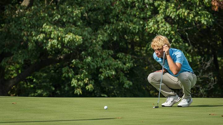The Iowa high school boys golf tournament started on Monday in Pleasant Valley. The Iowa high school boys golf tournament started on Monday in Pleasant Valley.