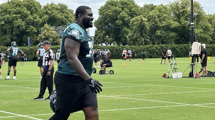 Mekhi Becton is hoping to make Philadelphia home for a while after the 11th overall pick in 2020 of the New York Jets, signed a one-year deal with the Eagles in the offseason