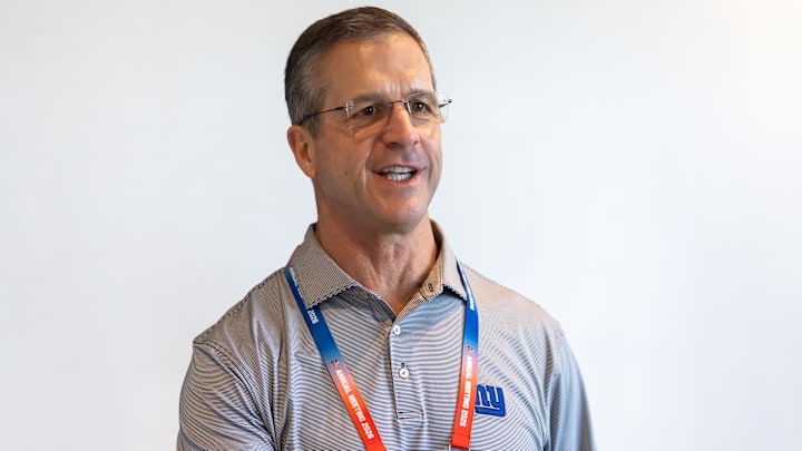 New York Giants - head coach John Harbaugh New York Giants - head coach John Harbaugh