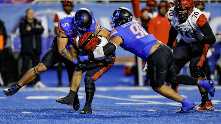 Boise State edge rusher Jayden Virgin-Morgan.
