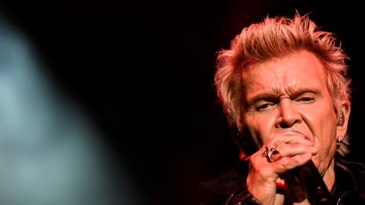 Billy Idol performs at the Spartanburg Memorial Auditorium