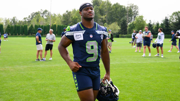 Seattle Seahawks running back Kenneth Walker III.