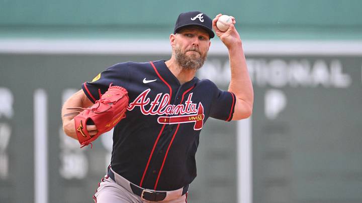 May 28, 2026; Boston, Massachusetts, USA; Atlanta Braves starting pitcher Chris Sale (51) pitches against the Boston Red Sox during the first inning at Fenway Park. Mandatory Credit: Eric Canha-Imagn Images May 28, 2026; Boston, Massachusetts, USA; Atlanta Braves starting pitcher Chris Sale (51) pitches against the Boston Red Sox during the first inning at Fenway Park. Mandatory Credit: Eric Canha-Imagn Images