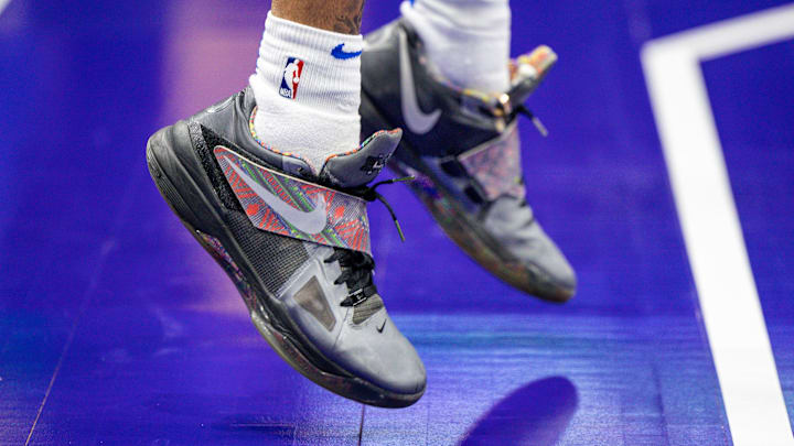 The Nike KD 4 "BHM" colorway.