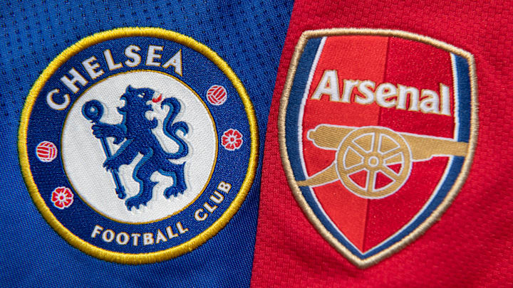 The Arsenal and Chelsea Club Badges