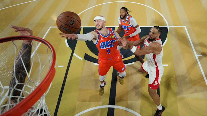 Alex Caruso doesn't seem fond of the Houston Rockets 