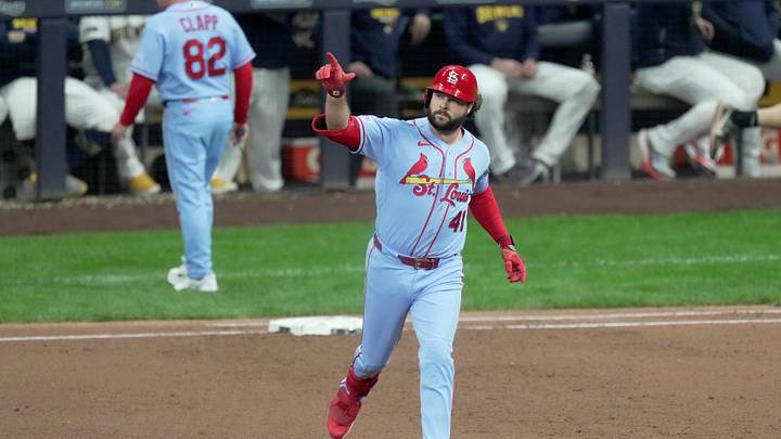 St. Louis Cardinals first baseman Alec Burleson.